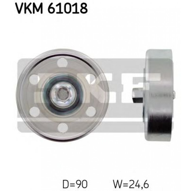 VKM 61018 SKF Натягуючий ролик поліклинового ременя